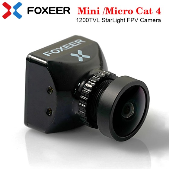 Hot Sales FOXEER Mini/Micro 4 1200TVL StarLight Camera 1/3\" CMOS Sensor 4:3/16:9 PAL/NTSC Switchable CVBS 5-20V RC Drone
